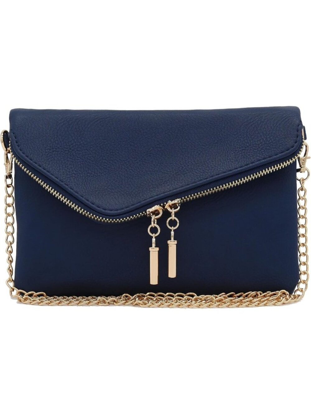 Chic Envelope Wristlet Clutch Crossbody Bag with Chain Strap - Stylish